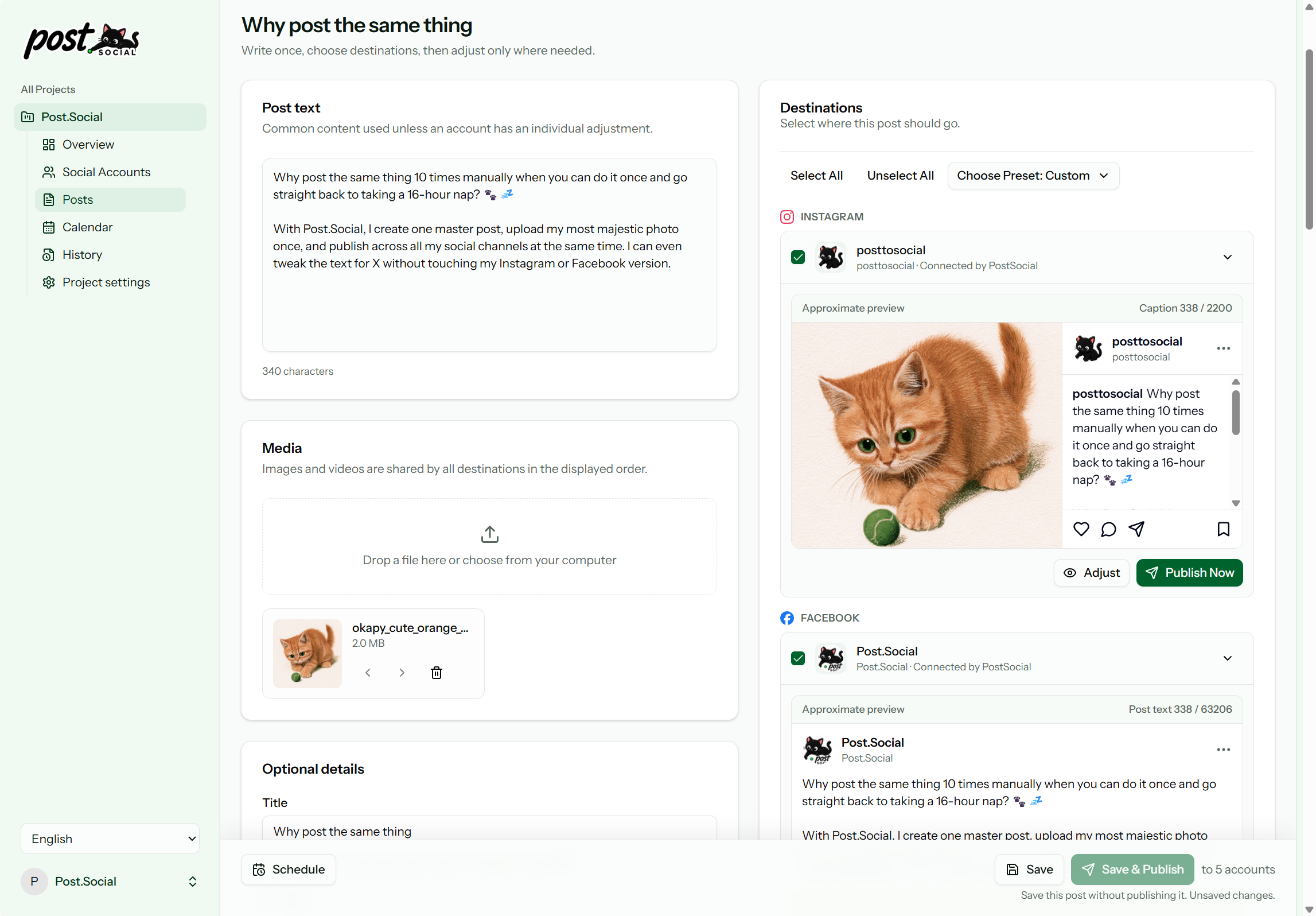 Complete publishing workflow