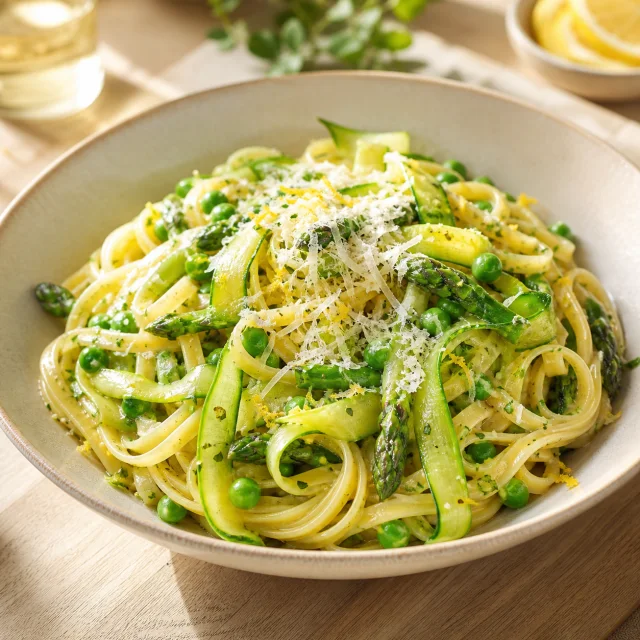 Lemon herb pasta from the summer menu